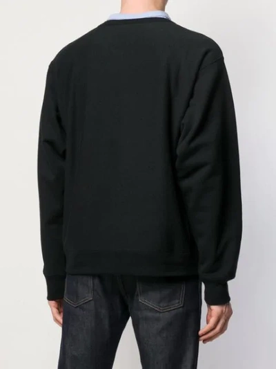 Shop Gucci Blade Print Sweatshirt In Black