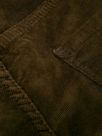 DSQUARED2 SLIM-FIT CORDUROY TROUSERS - 棕色