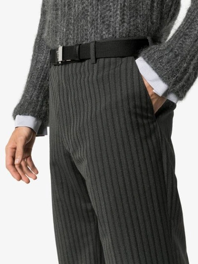 Shop Prada Tailored Wool Trousers In Grey