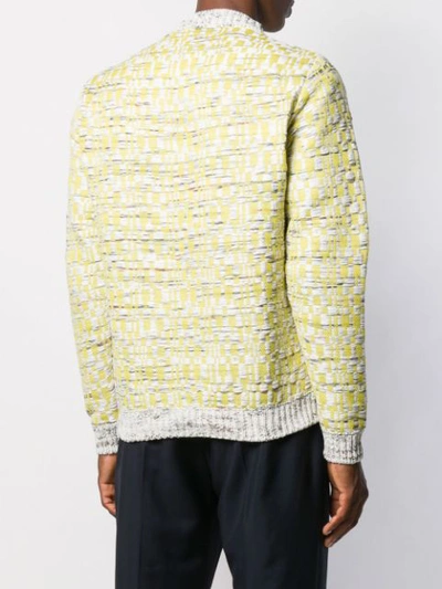 Shop Acne Studios Mop Inspired Knitted Jumper In Av4-brown/yellow