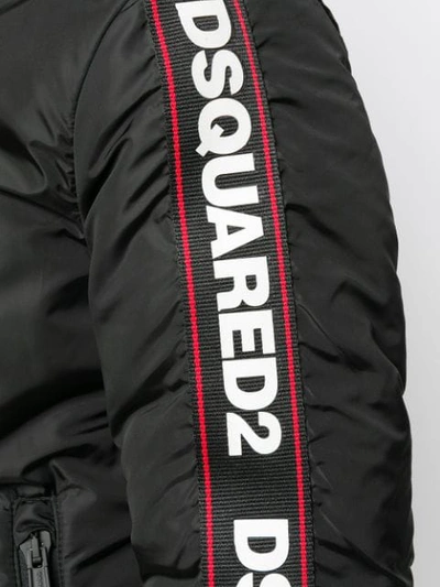 Shop Dsquared2 Feather Down Jacket In Black