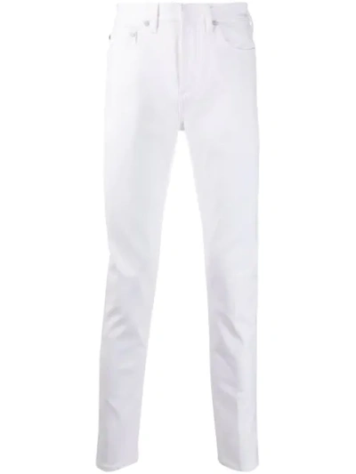Shop Neil Barrett Slim Fit Jeans In White