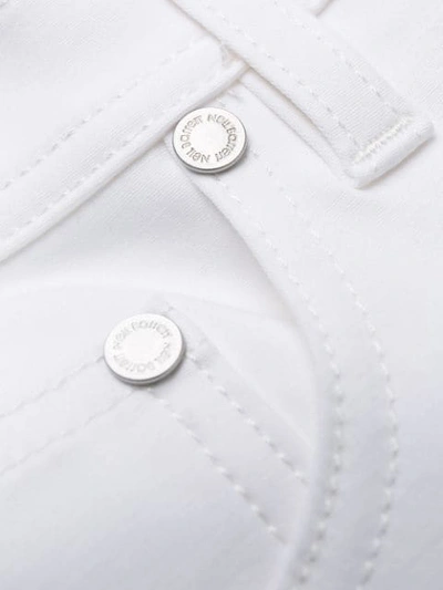 Shop Neil Barrett Slim Fit Jeans In White