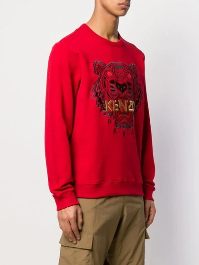 Shop Kenzo Tiger Sweatshirt In Red