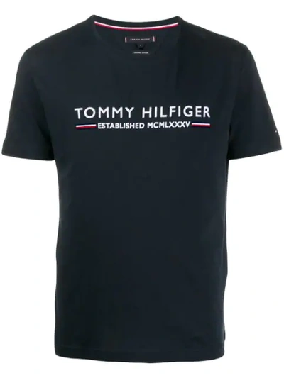 Shop Tommy Hilfiger Mcmlxxxv T-shirt In 403 Sky Captain