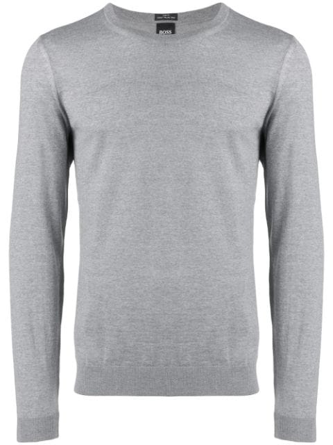 hugo boss jumper white