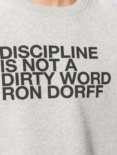 Shop Ron Dorff 'discipline' Sweatshirt In Grey