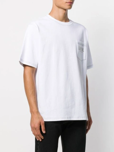 Shop Upww Logo Pocket T-shirt In White