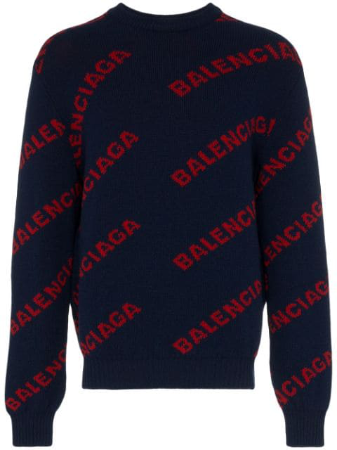 balenciaga blue jumper