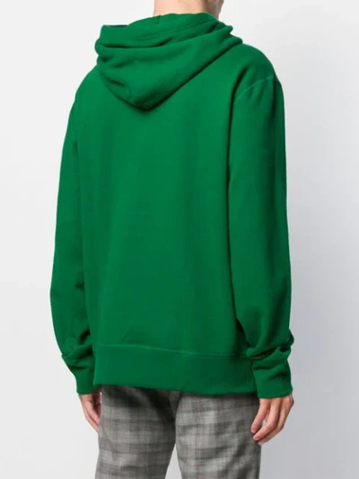 Shop Polo Ralph Lauren Logo Embroidery Hoodie In 003 Green