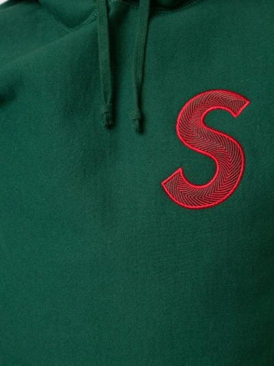 Shop Supreme S Logo Hoodie In Green
