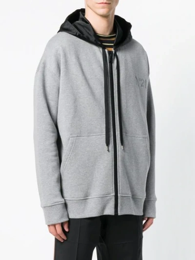 colorblocked hood hoodie