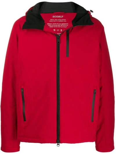Shop Ecoalf Weather Wiking Jacket In Red