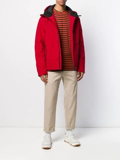 Shop Ecoalf Weather Wiking Jacket In Red