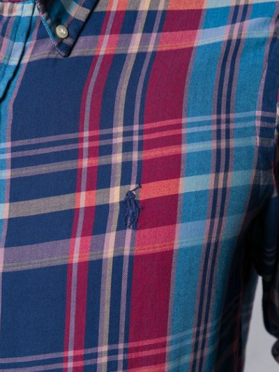 Shop Polo Ralph Lauren Plaid Shirt In Blue