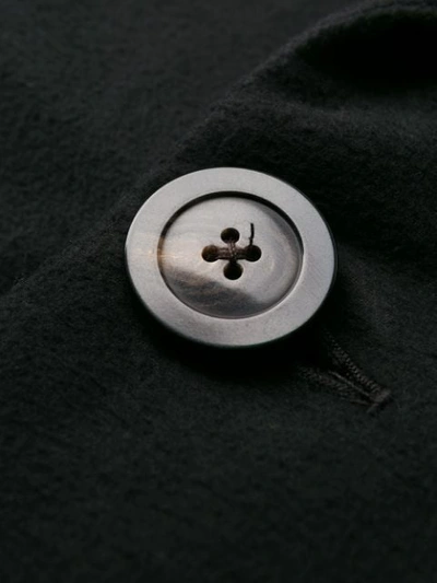 Shop Rick Owens Button-up Coat In Black