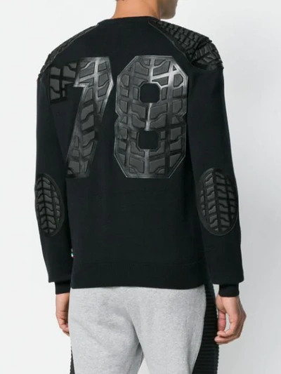 Shop Philipp Plein Chest Logo Jumper In Black