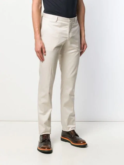 Shop Etro Straight-leg Trousers In Neutrals