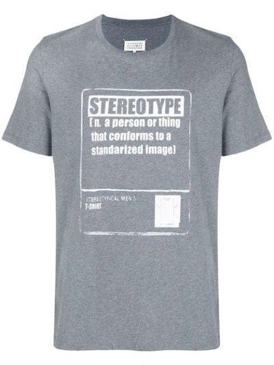 Shop Maison Margiela Stereotype T In Grey