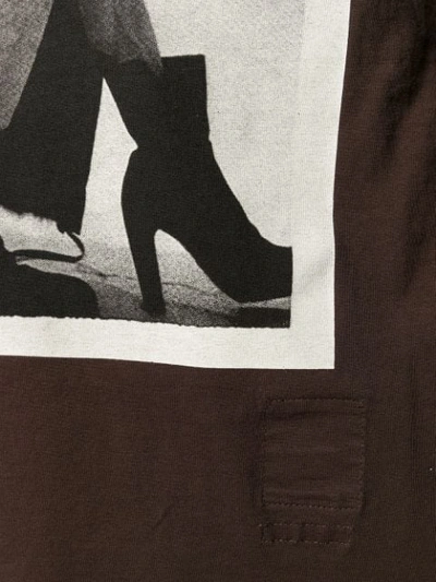 Shop Rick Owens Drkshdw Printed Level Sweatshirt In Brown