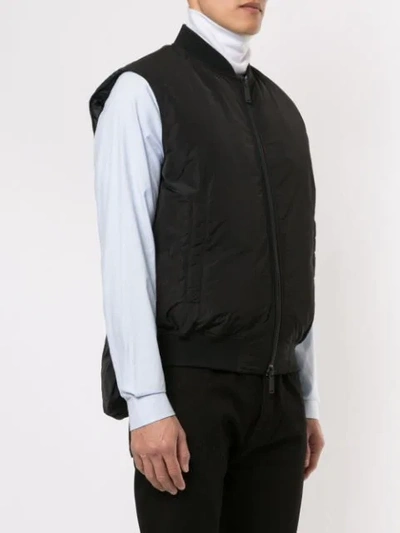 DSQUARED2 ICON ZIPPED-UP GILET - 黑色