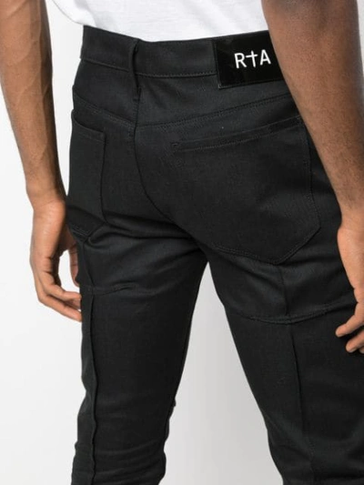 Shop Rta Slim Fit Jeans In Black