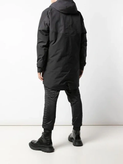 Shop Mammut Delta X Thermo Hooded Parka In Black