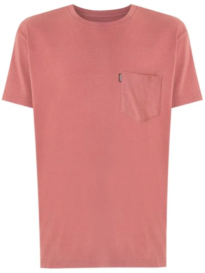 Shop Osklen Chest Pocket Big Color T-shirt In Pink