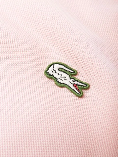 Shop Lacoste Live Embroidered Logo Polo Shirt In Pink
