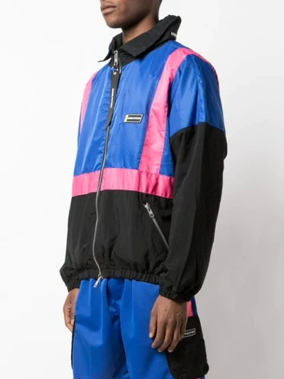 Daniel Patrick 2020 Nylon Track Jacket In Blue
