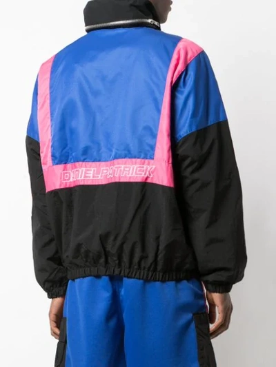Daniel Patrick 2020 Nylon Track Jacket In Blue