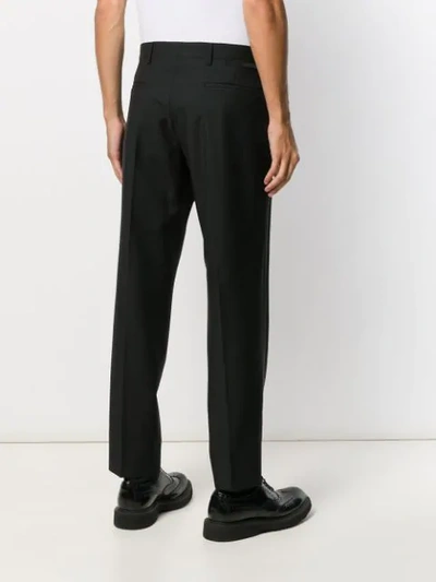 Shop Prada Slim Tailored Trousers In Fon5a