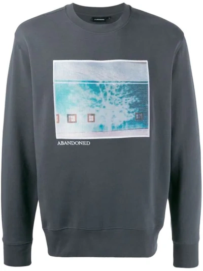 Shop J. Lindeberg Hurl Graphic Print Sweatshirt In Grey
