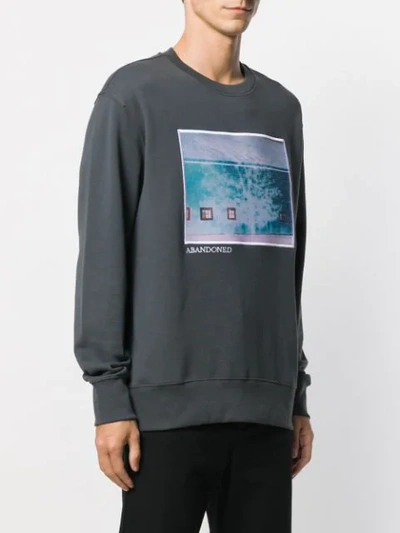 Shop J. Lindeberg Hurl Graphic Print Sweatshirt In Grey