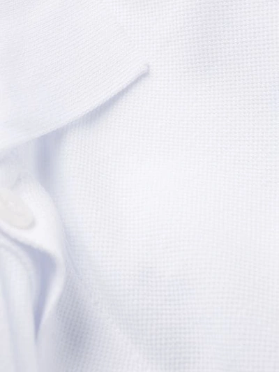 Shop Philipp Plein Logo Plaque Polo Shirt In White