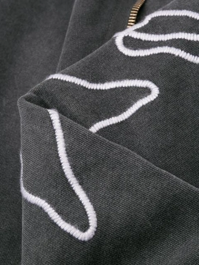Shop Off-white Kapuzenpullover Mit Logo-print In Black