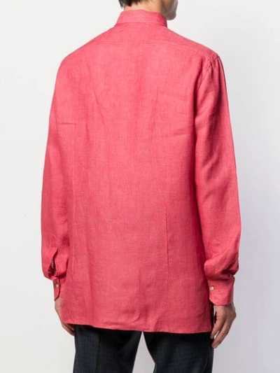 Shop Kiton Chest Pocket Shirt In Red