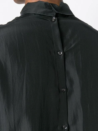 Shop Yohji Yamamoto Face Print Shirt In Black