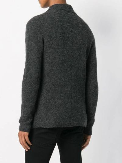 Shop Nuur Buttoned Knit Cardigan - Grey
