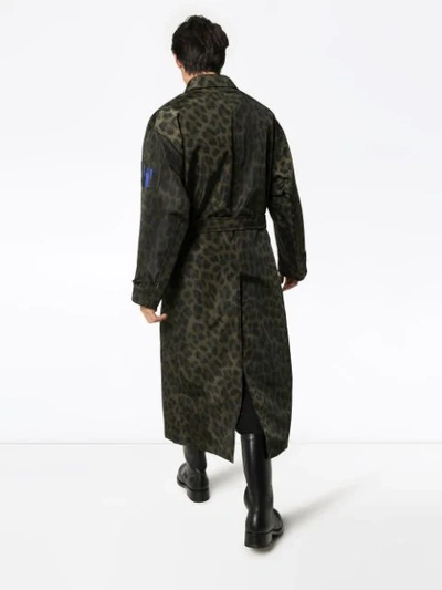 Shop Raf Simons Leopard Print Photo Coat In 0023 Animalier