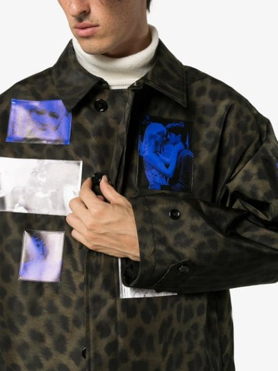 Shop Raf Simons Leopard Print Photo Coat In 0023 Animalier