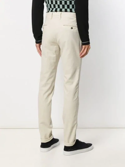 Shop Incotex Slim Fit Jeans In Neutrals