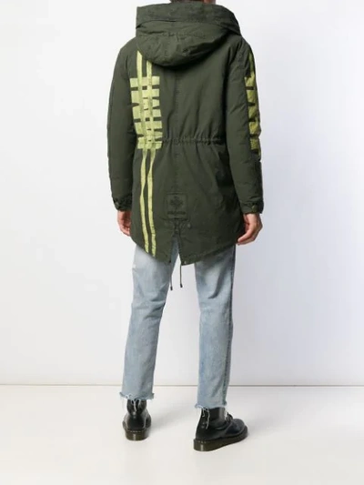 Shop Mr & Mrs Italy Padded Parka Coat In Green