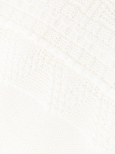 Shop Roberto Collina Textured Knit Jumper In 02 Off White
