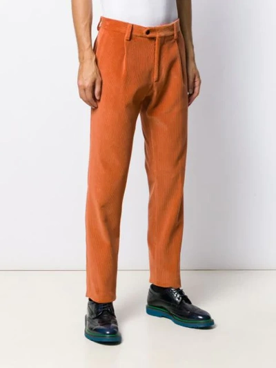 Shop Etro Casual Corduroy Trousers In 751 Orange