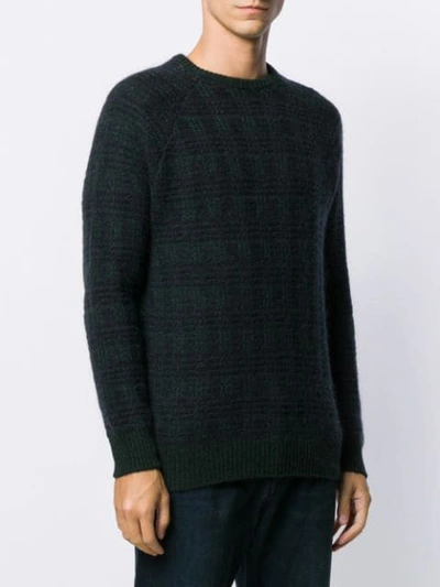 Zanone Textured Knit Sweater In Z2569 Green