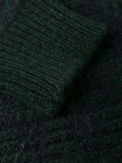 Zanone Textured Knit Sweater In Z2569 Green