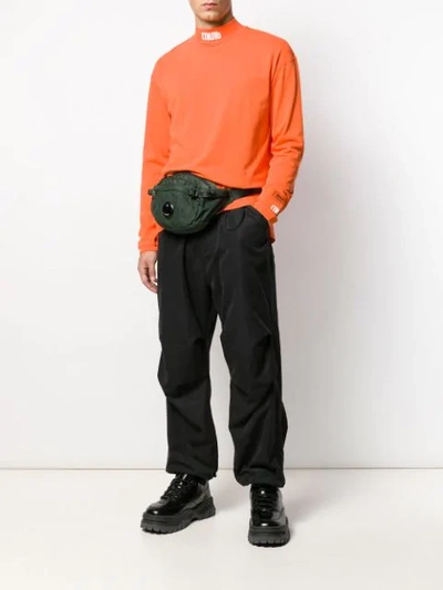 Shop Heron Preston Ctnmb Turtle Neck Sweatshirt In Orange