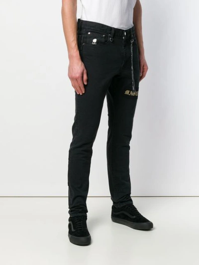 Shop Mastermind Japan Regular Slim Trousers In Black