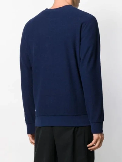 Shop Apc X Brain Dead Knitted Sweatshirt In Blue